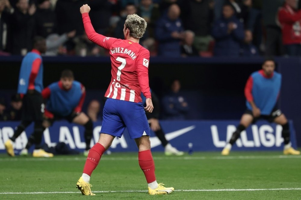 Griezmann is within four goals of becoming Atletico's all-time top scorer. AFP