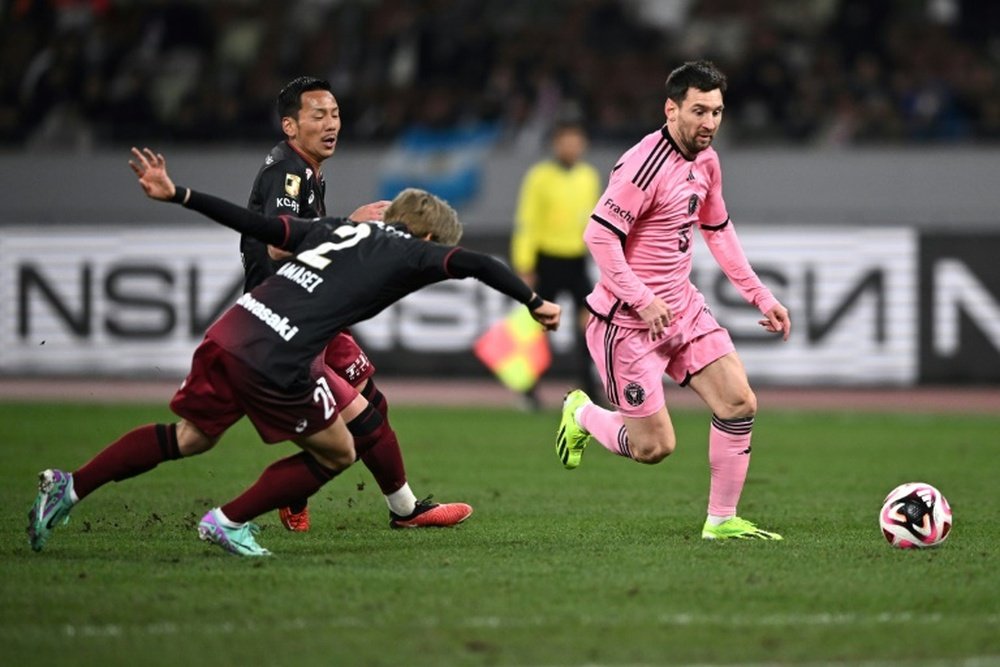 Messi não foi titular, mas teve minutos em Tóquio. AFP