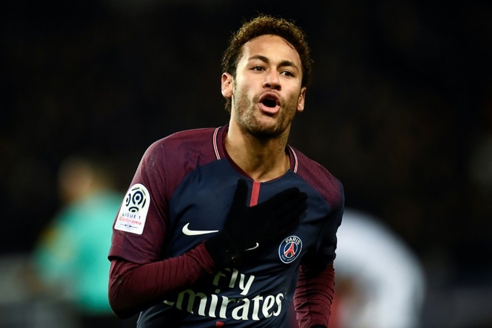 Neymar could make Champions League history on Tuesday night. AFP