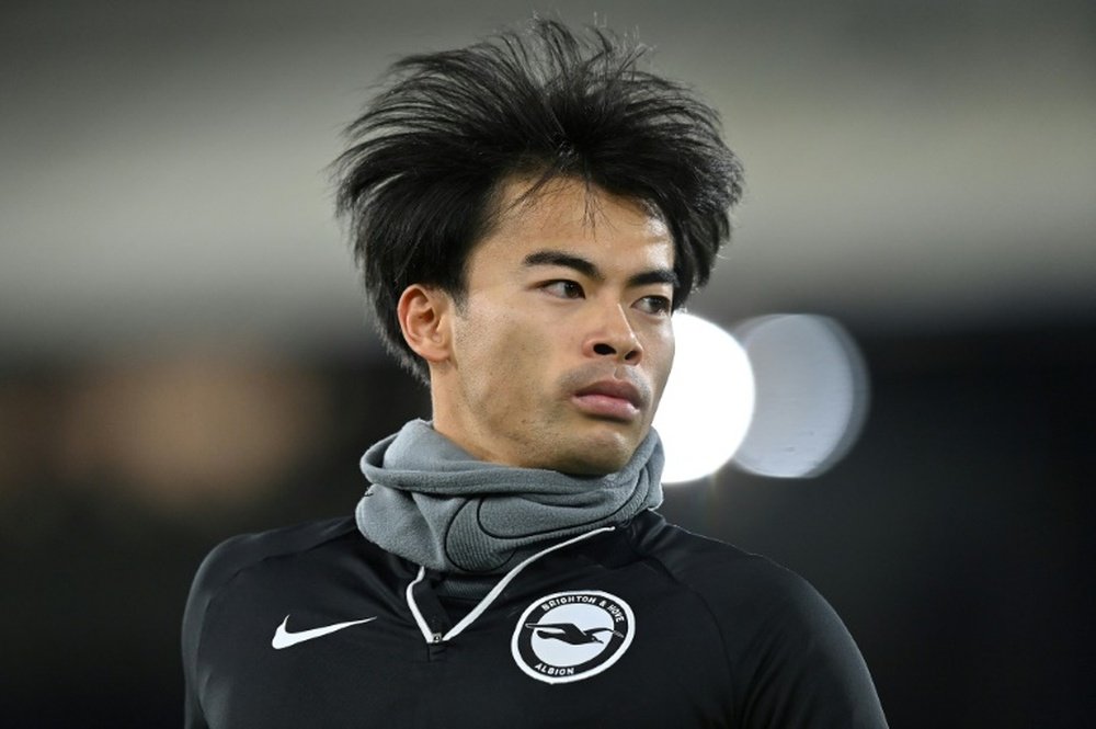 Al Nassr have Brighton's Mitoma on their radar. AFP