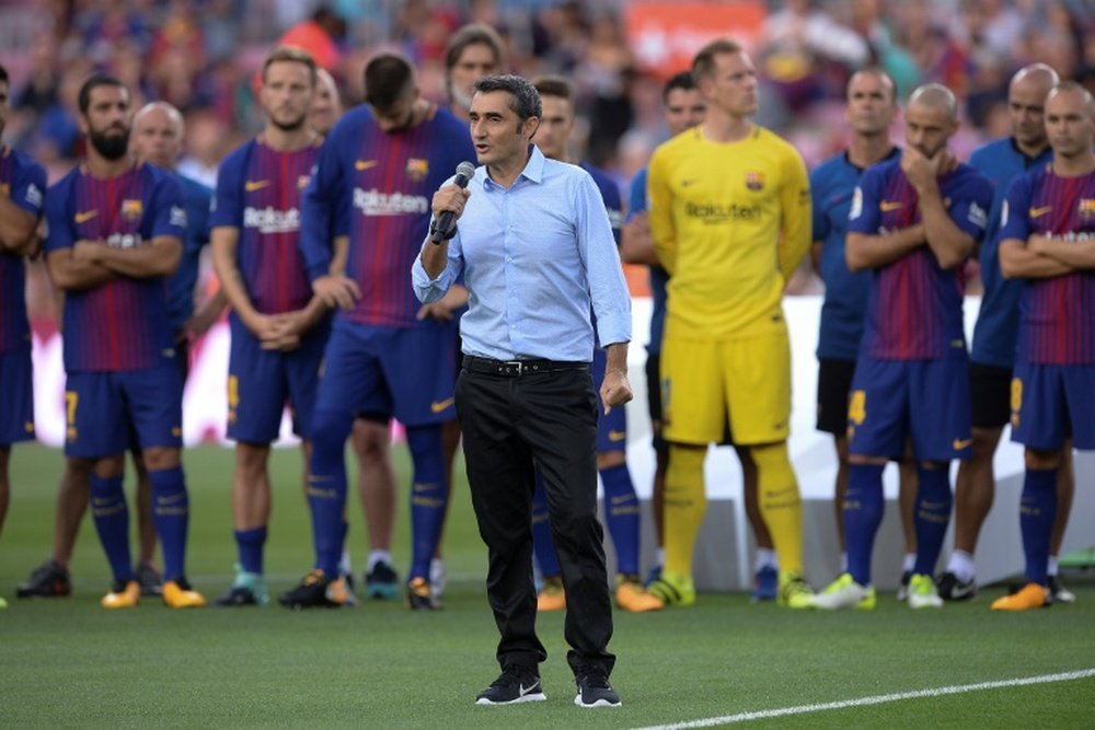 Valverde tiene que levantar al Barcelona. AFP