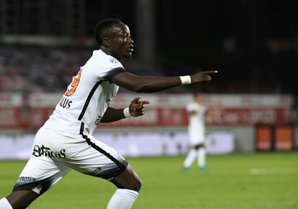 Casimir Ninga is Montpellier's top scorer this season with five goals in the past two matches. AFP