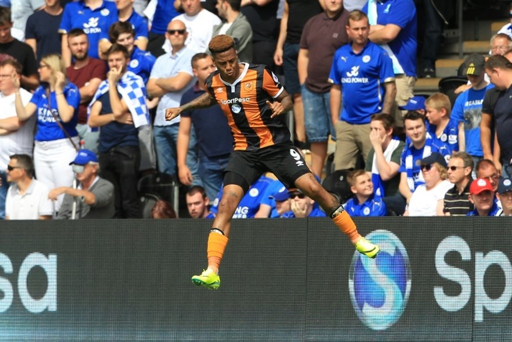 Abel Hernandez suffered a serious injury during the Championship game against Wolves. AFP