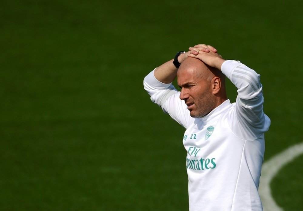 Más problemas para Zidane. AFP