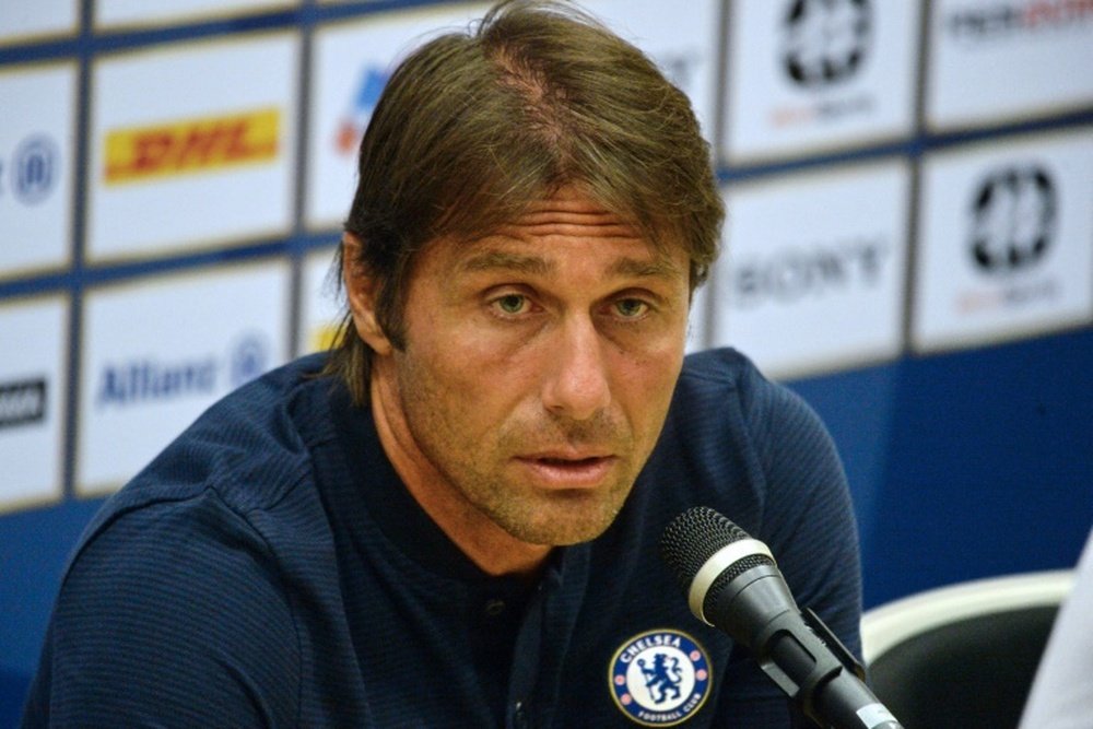 Conte reached his limit with reporters. AFP