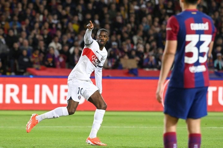 Dembele was outstanding for PSG in the two legs against Barcelona, his former club. AFP