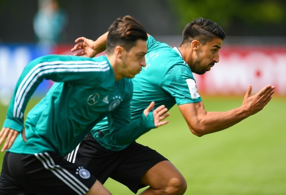 Ozil and Khedira will have to hold off Mexico. AFP