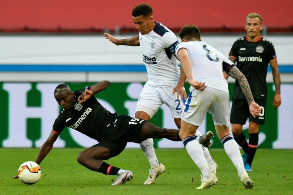 James Tavernier (C) cannot get into the England side. AFP