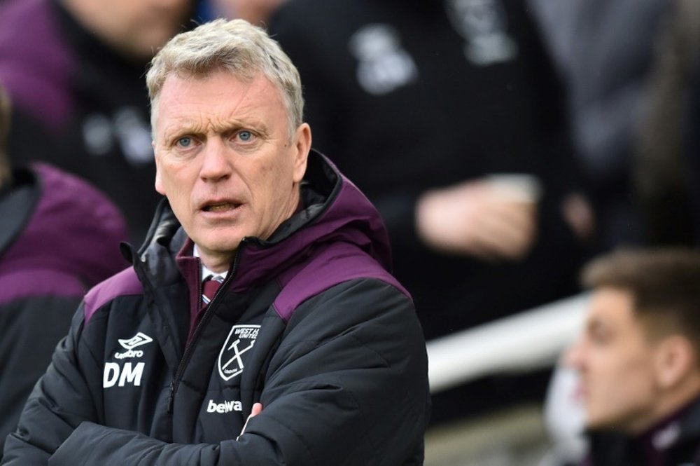 Moyes will be without Michail Antonio for the game. AFP