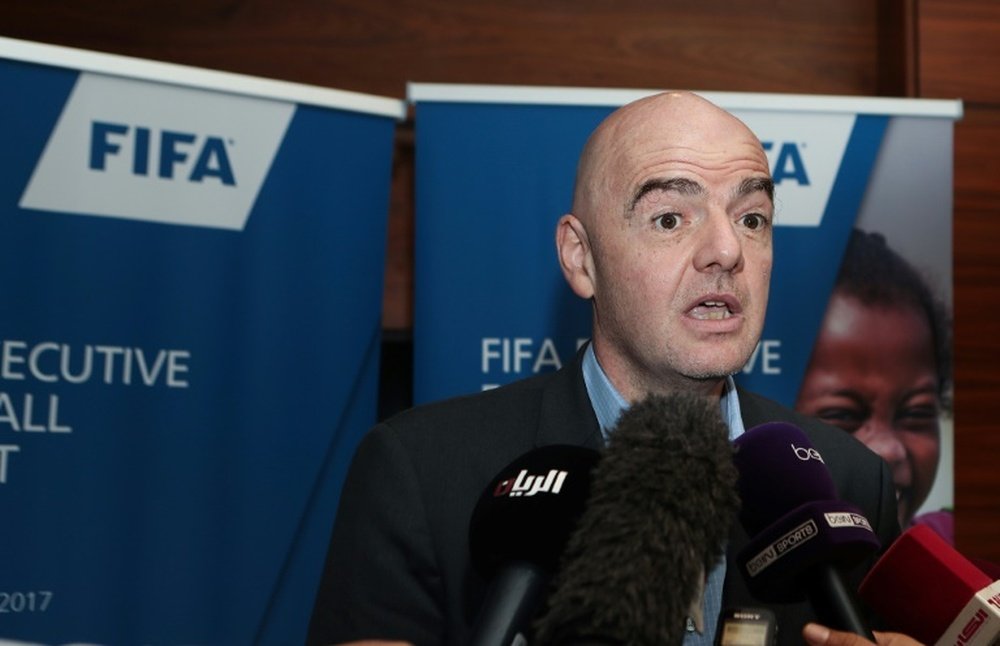 FIFA President Gianni Infantino, pictured in February 2017. AFP