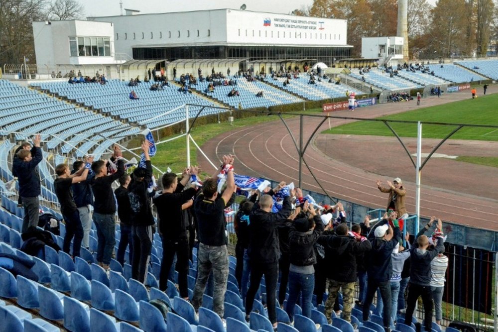 Alexandr Danishevski analizó el fútbol en Crimea. AFP