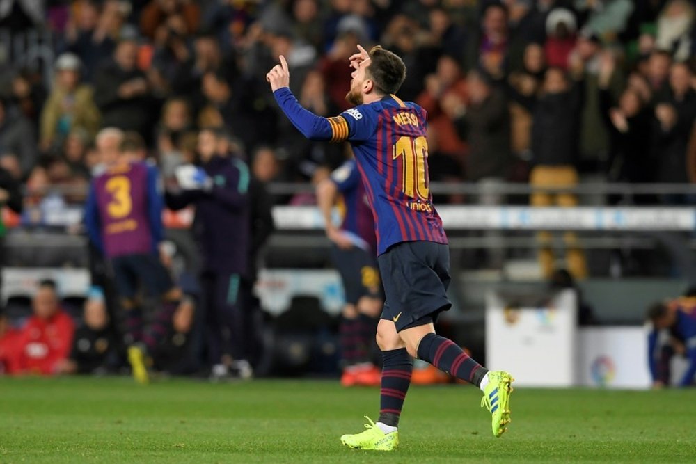 El Barça quiere renovar de nuevo a Messi. AFP