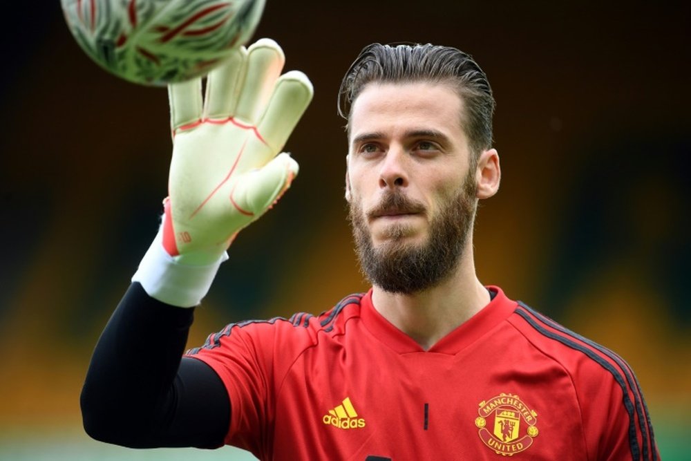 De Gea only has a future at Old Trafford in mind. AFP