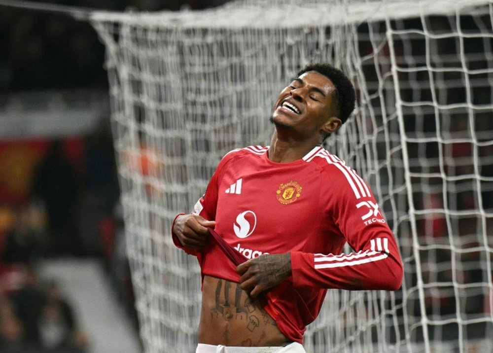 Rashford trained separately at Barcelona's training complex on Tuesday morning. AFP