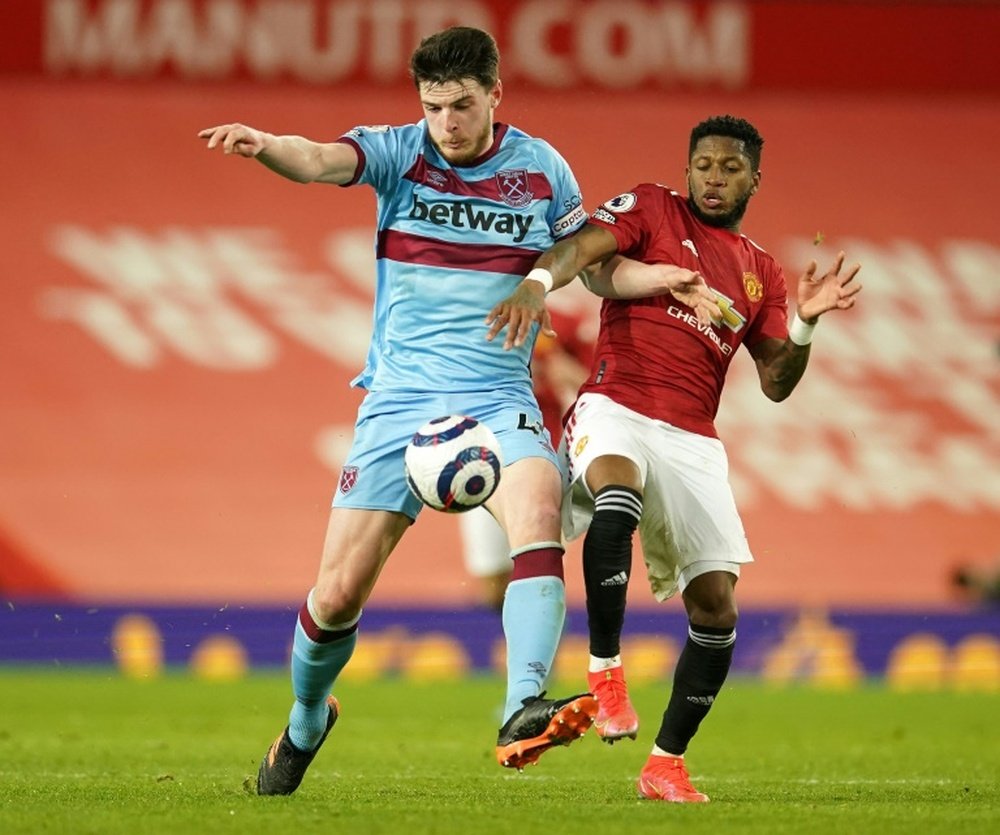 Man Utd have pulled out the race to sign Declan Rice. AFP