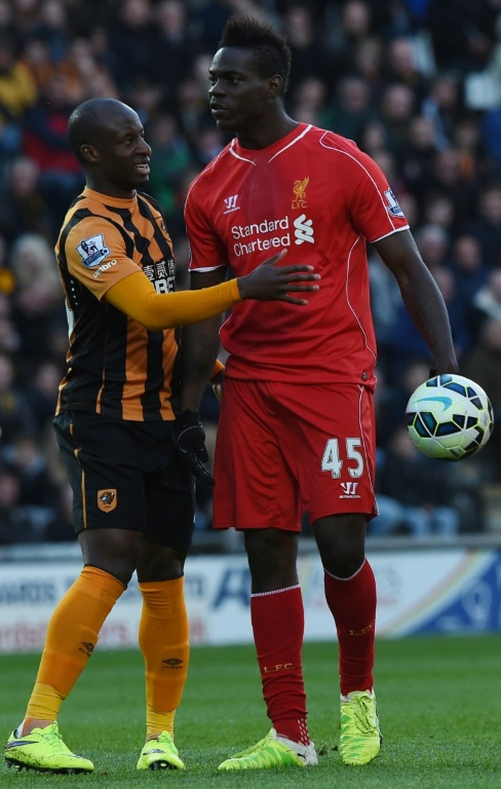 Sone Aluko (left) is hoping for a new long-term deal. AFP