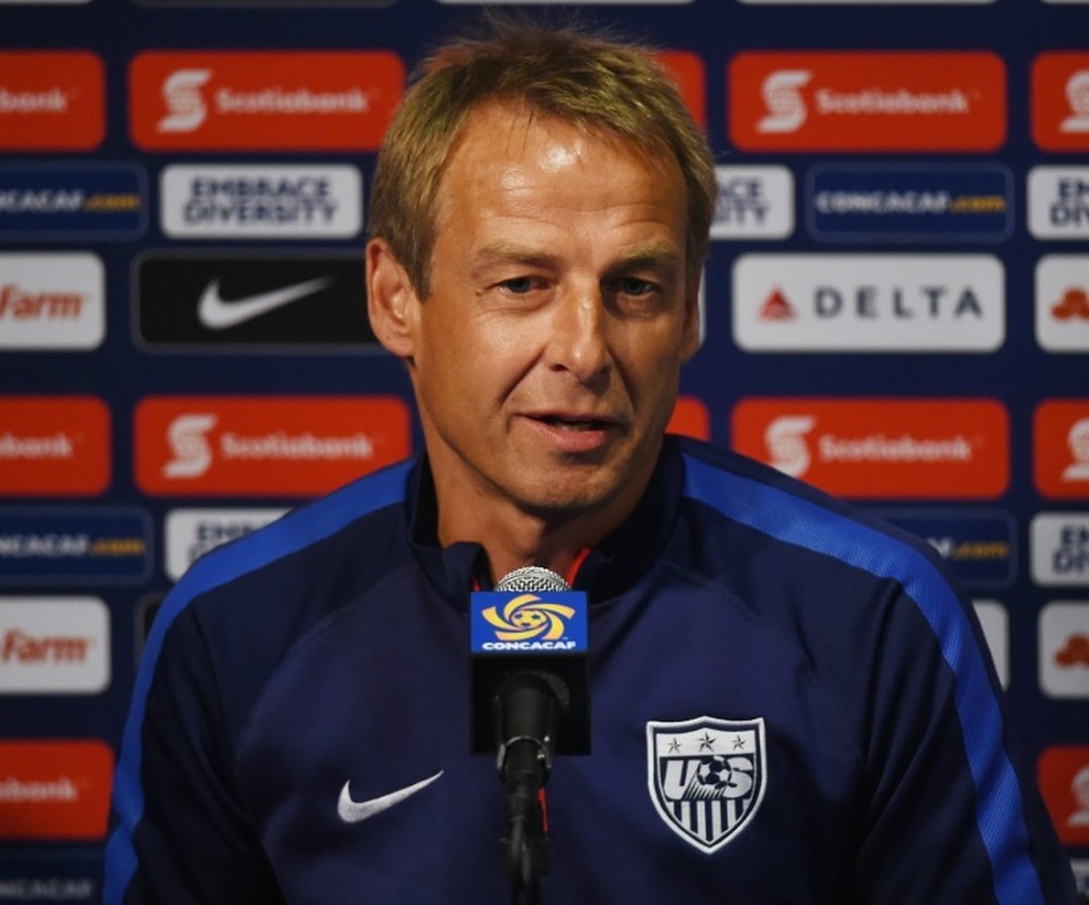 Jurgen Klinsmann, pictured on October 9, 2015, names a 22-man United States squad for an upcoming friendly against Puerto Rico