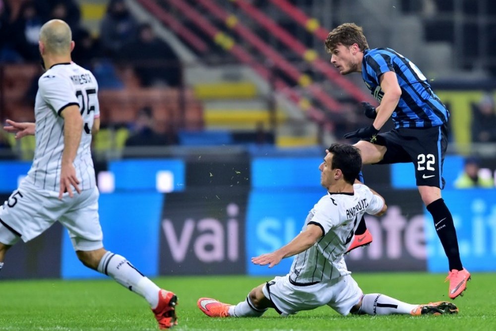 El Inter se encuentra en estos momentos sexto en la Serie A. AFP