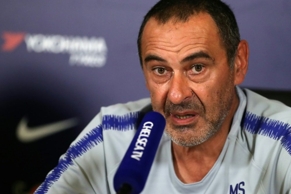 Sarri spoke to the press. AFP