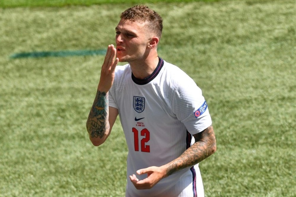 Trippier jugó la Euro con Inglaterra. AFP