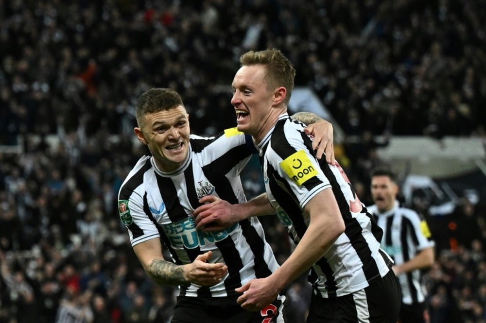 Newcastle beat Southampton in the EFL Cup. AFP