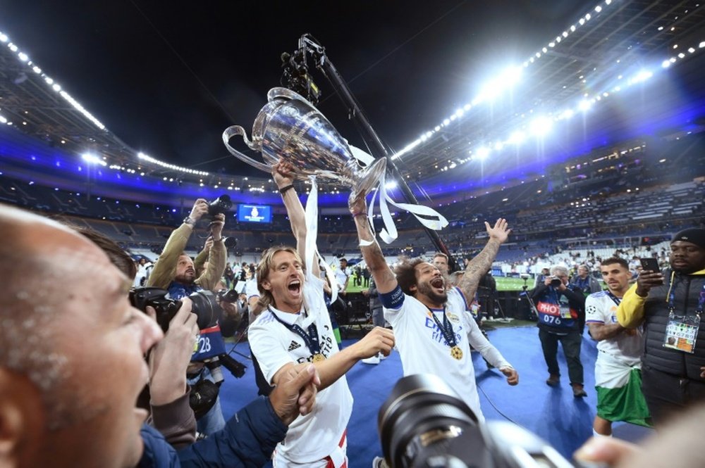 Rodrygo reveals Modric's attempt to console Salah. AFP
