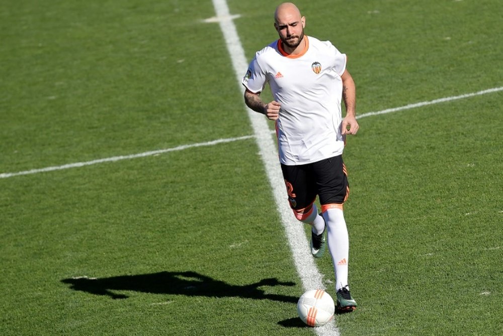 Zaza, now at Valencia, had a disappointing loan spell at West Ham at the start of last season. AFP
