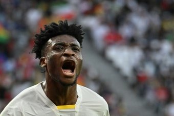 Kudus um dos destaques da vitória de Gana sobre Corea.AFP