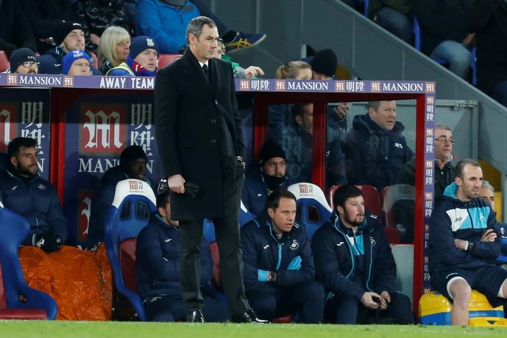 Swansea's Paul Clement thinks that his squad can become better. AFP
