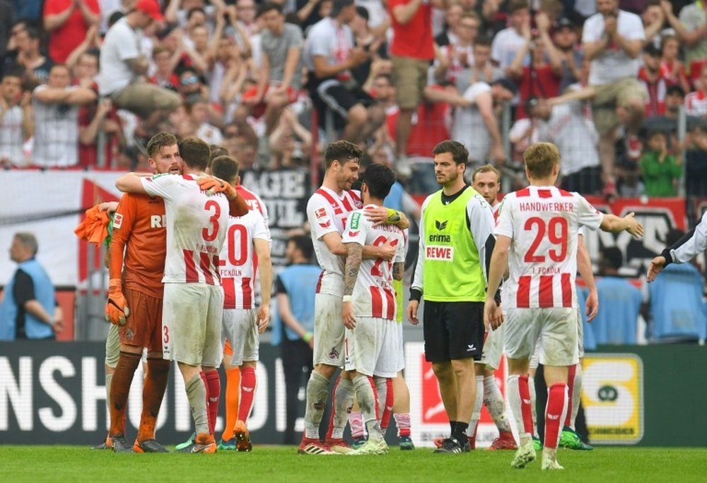 Cologne are facing the dismal prospect of relegation. AFP