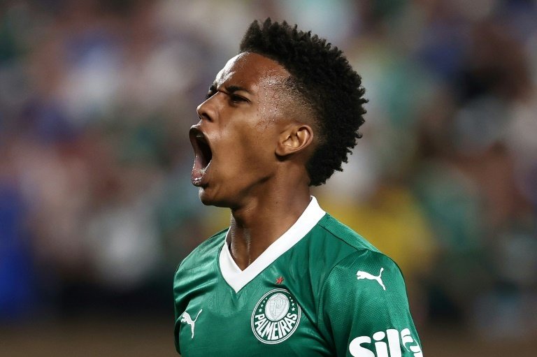 Estevao has been officially presented as a new Chelsea player. AFP