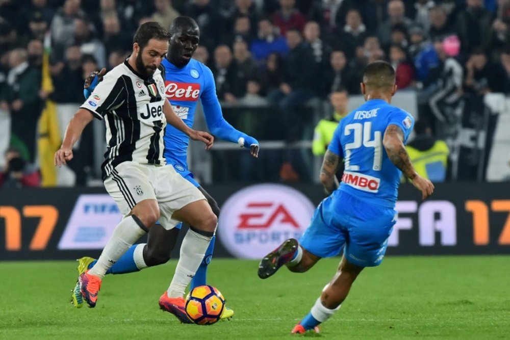 Juventus et Naples s'affrontent pour le titre de Serie A. AFP