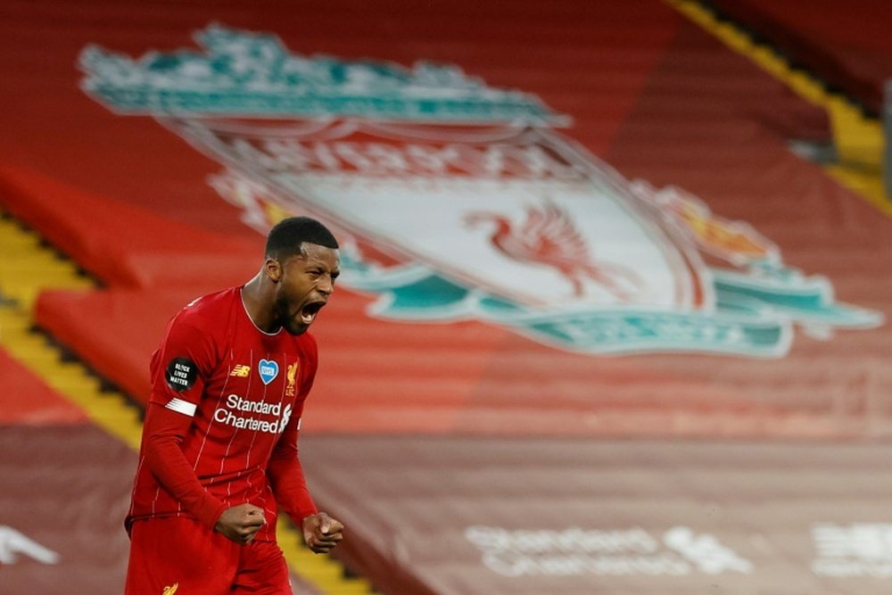 El Liverpool buscará sustituto a Wijnaldum. AFP