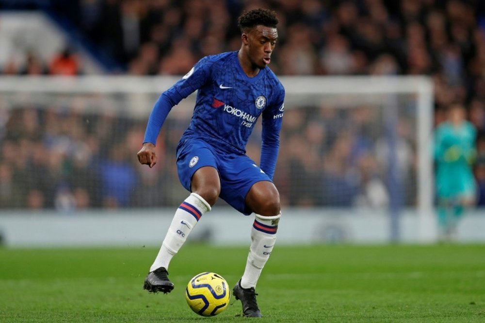 Hudson-Odoi is a wanted man. AFP