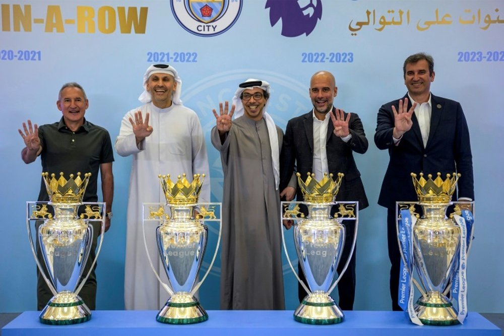 Manchester City are accused of up to 115 alleged financial irregularities. AFP