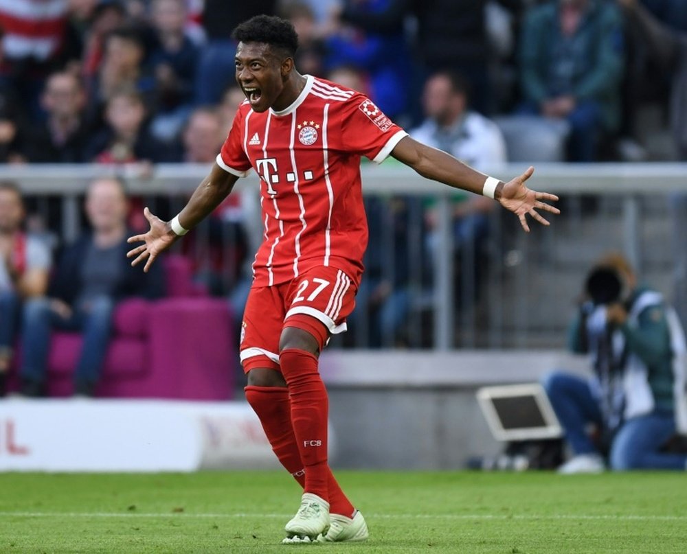 Alaba is expected to feature at the Bernabeu. AFP