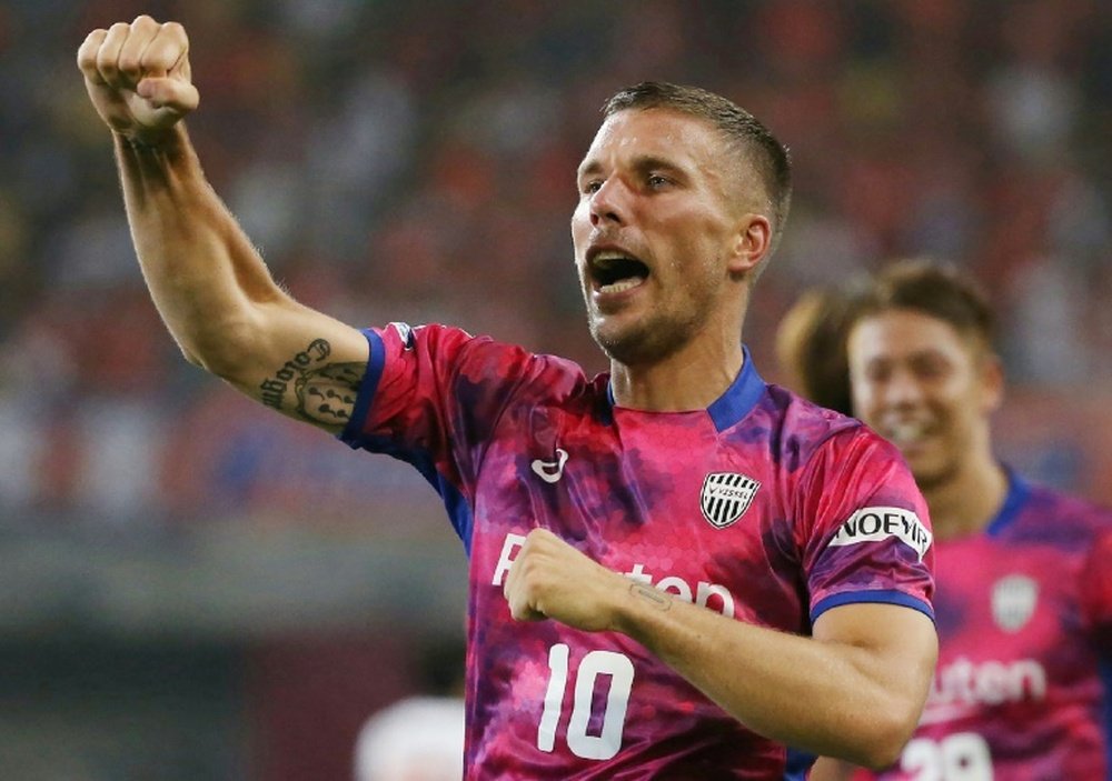 Podolski has lifted the lid on Chinese football. AFP