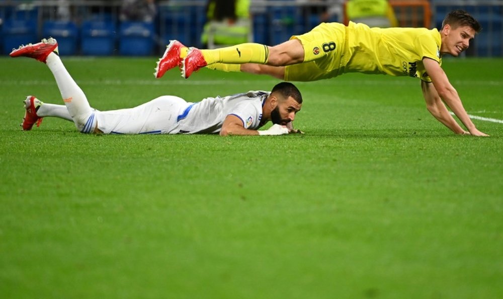 El Madrid no pudo superar a un buen Villarreal. AFP