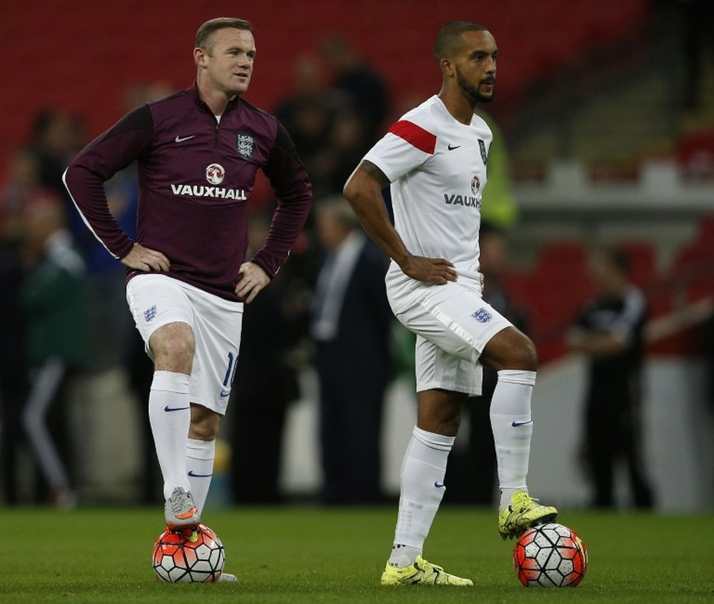 The two England internationals have linked up at Everton. AFP
