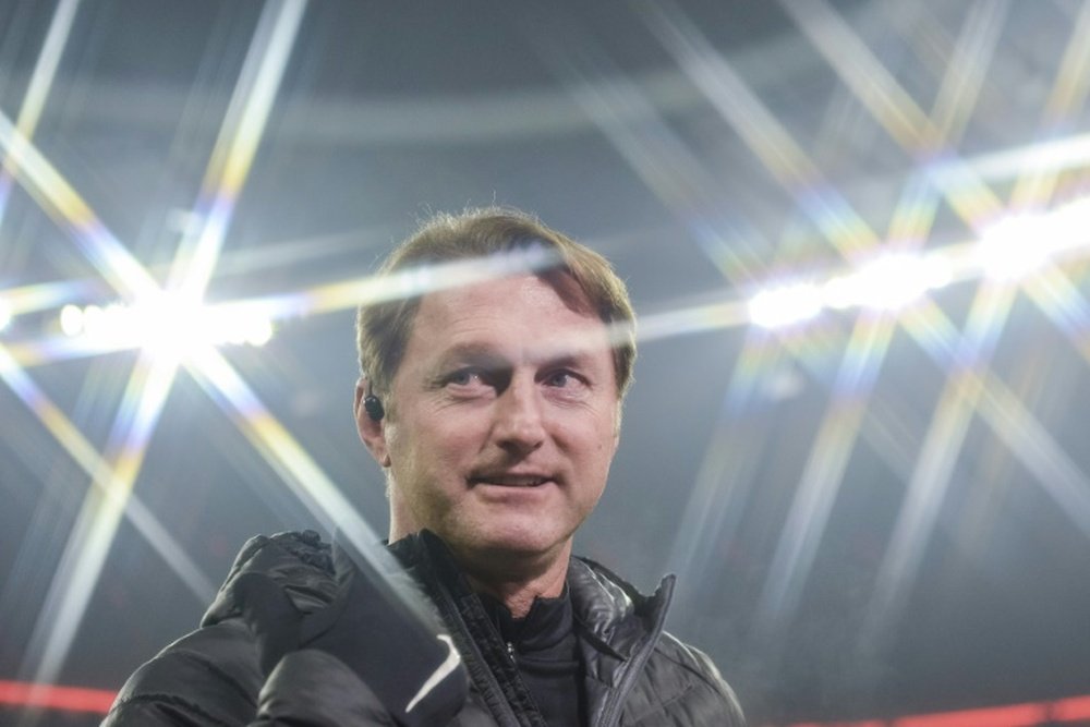 Leipzigs Austrian head coach Ralph Hasenhuettl is pictured prior to the German first division Bundesliga football match FC Bayern Munich vs RB Leipzig in Munich, Germany, on December 21, 2016
