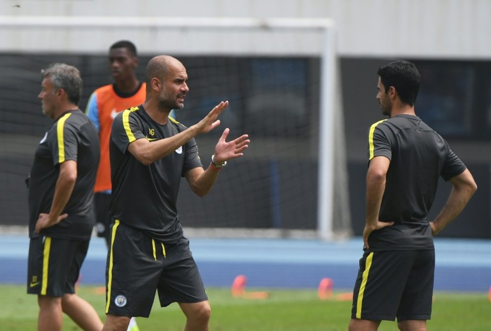 Guardiola imposed a strict diet. AFP