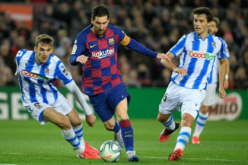 As melhores assistências de Messi na Champions. AFP