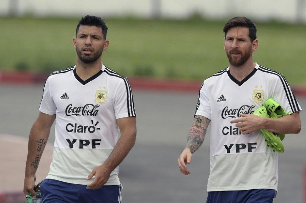 Messi y Agüero volverán a la 'Albiceleste'. AFP