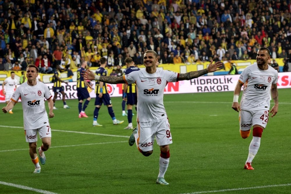 Icardi fue clave para que el Galatasaray conquiste la Liga Turca. AFP