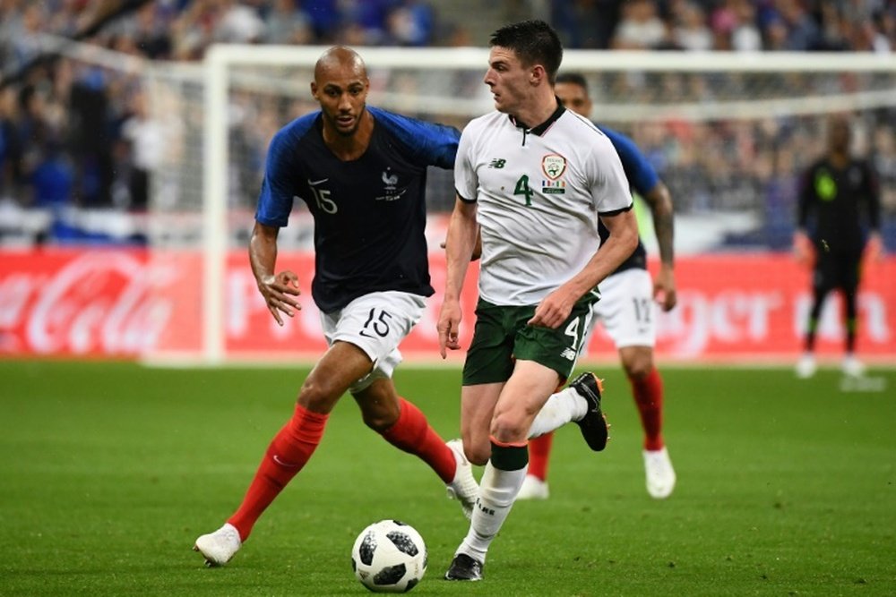 Declan Rice has decided to play for England over Ireland. AFP