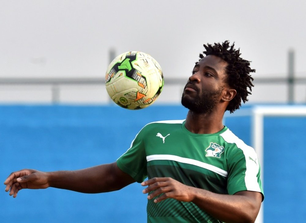 Bony returned to Swansea in a deadline day move from Man City. AFP