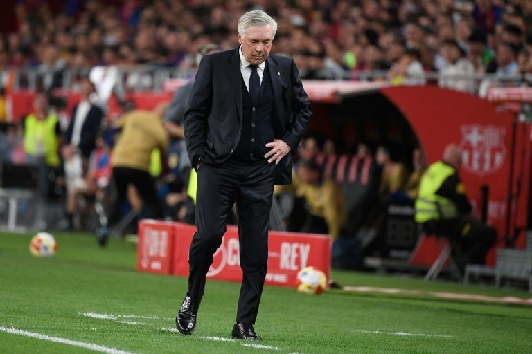 Il Real Madrid annuncerà la partenza di Ancelotti dopo il 'Clasico'. AFP