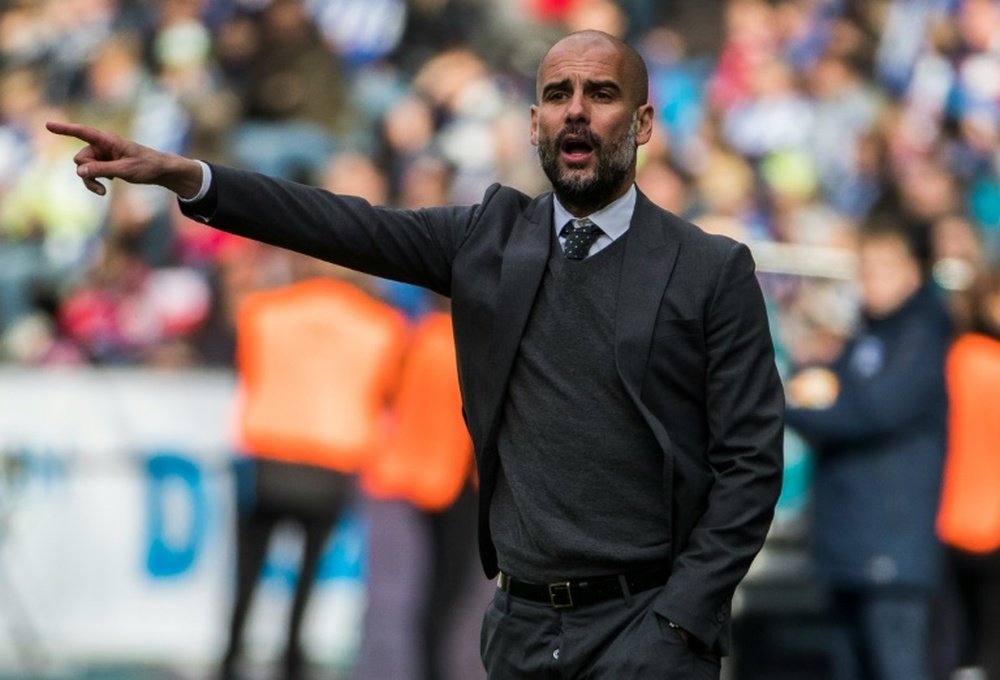 Pep Guardiolas Bayern Munich can become the first club to win a fourth consecutive Bundesliga title by beating Borussia Moenchengladbach on Saturday,