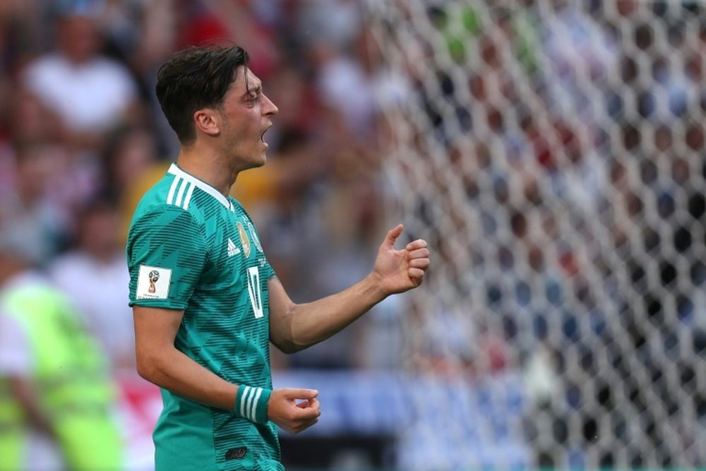 Ozil has been at the centre of racism controversy after making accusations about the DFB. AFP