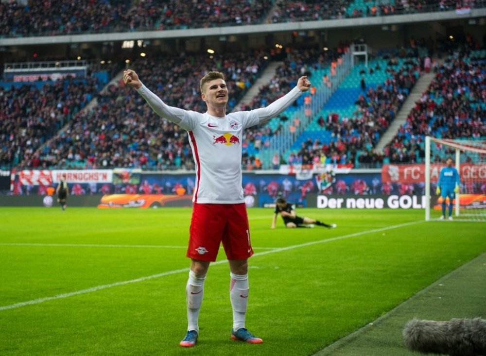 Werner sentenció el partido ante el Köln. AFP